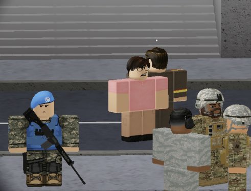 GuppysUNR's tweet photo. UN Peacekeepers and US Troops patrol the DMZ https://t.co/L0bGmbZ9oS