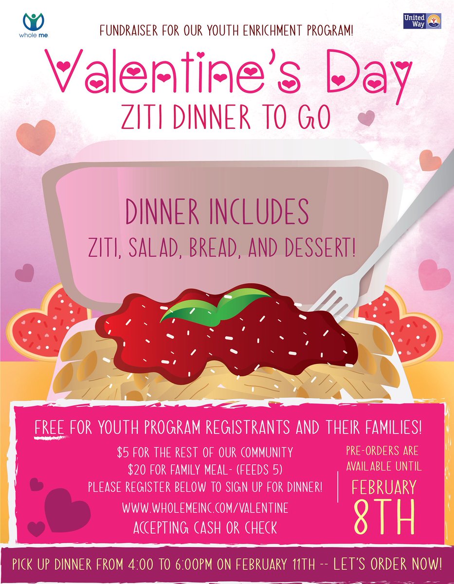 One more week left to pre-order dinner! Grab your chance to order now!

wholemeinc.com/valentine

Available until Feb 8th!