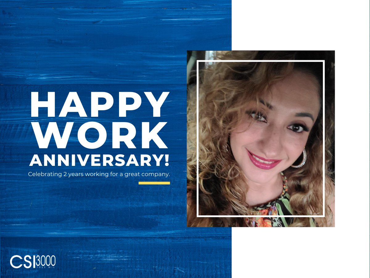 CSI_3000's tweet photo. Join us in wishing our Accounts Payable and Cake Mom, Alejandra Moran, a happy 2-year anniversary ❗🎉🍰 Here's to many more❗ #ThisIsCSI3000 #CSI3000Family https://t.co/v4c053jhaq