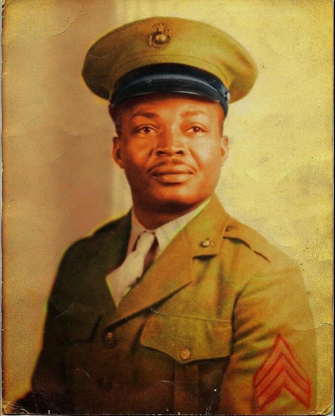 Alfred Masters (February 5, 1916 – June 16, 1975) was a member of the United States Marine Corps. Masters became the first African American member of the Marine Corps at his swearing-in on June 1, 1942, in Oklahoma City. 

#blackhistory