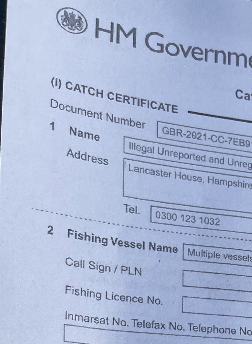 Govt suggestion these are “teething problem” did not go down well here nor at clients Waterdance at Brixham harbour (a firm visited by PM in August 2019 and promised “no unnecessary form-filling”) there they said it was “insulting” as value of catch falls a third...