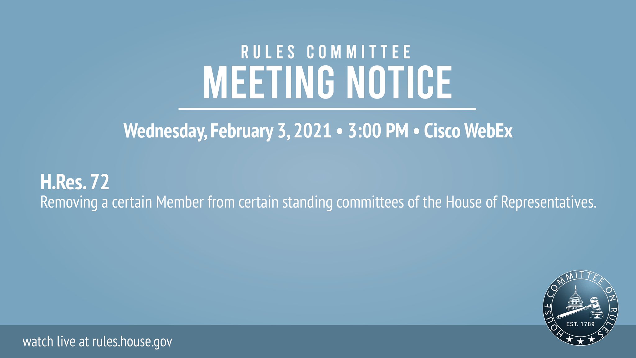 House of Representatives Committee on Rules