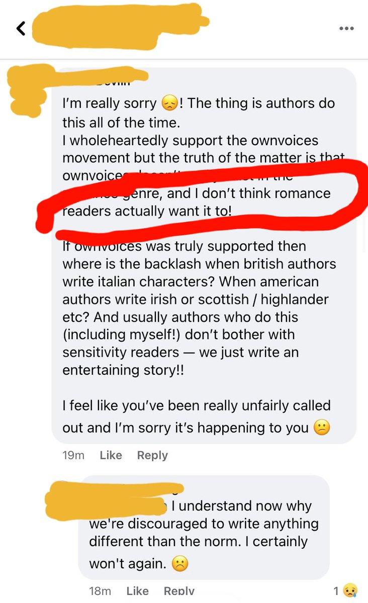 Want Own Voices to exist in Romance? My take is nuanced. Romance readers, me incl, want diverse & inclusive stories. We want to encounter characters like us, know there's room for romances like ours. You can have a diverse cast without telling a story that is not yours to tell.