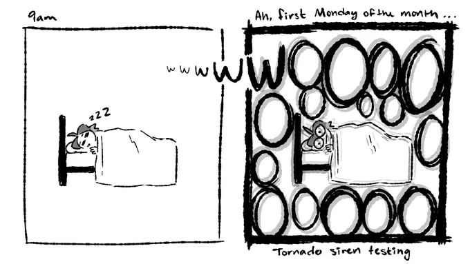 that sweet midwestern alarm clock #hourlycomicday 