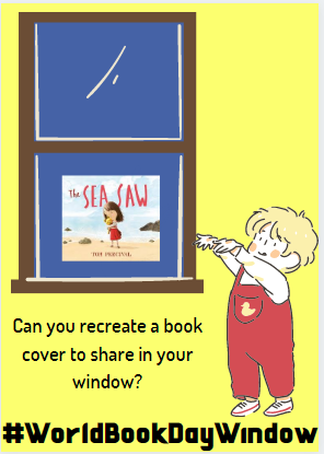 I wanted the groups to bounce ideas about. This one was a collaborative idea that I love!I've started to make a poster but I hate it...We're asking children to recreate a book cover, stick it in their window and then walk around town trying to spot others!  #DailyExercise!