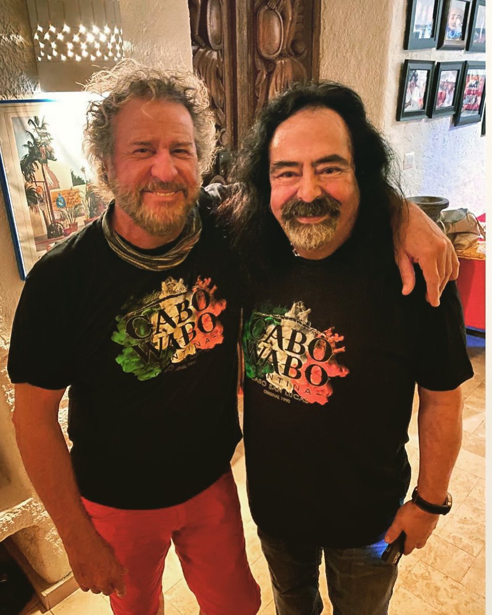 Sammy Hagar On Twitter My Longtime Partner In Crime Jorge Can You Believe We Showed Up At The Cantina Last Week Wearing The Same Shirt Cabowabo Wewabo Mastequila Niceshirt Https T Co Einnykf8jr