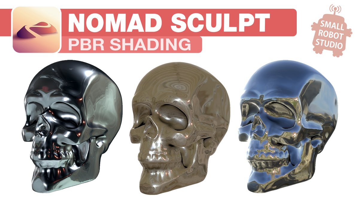 ErikaCasab's tweet image. Learn the secrets of PBR shading in #NomadSculpt with our latest video :)

#CGtutorials #3dSculpting #3dModeling
🔽🔽 Link