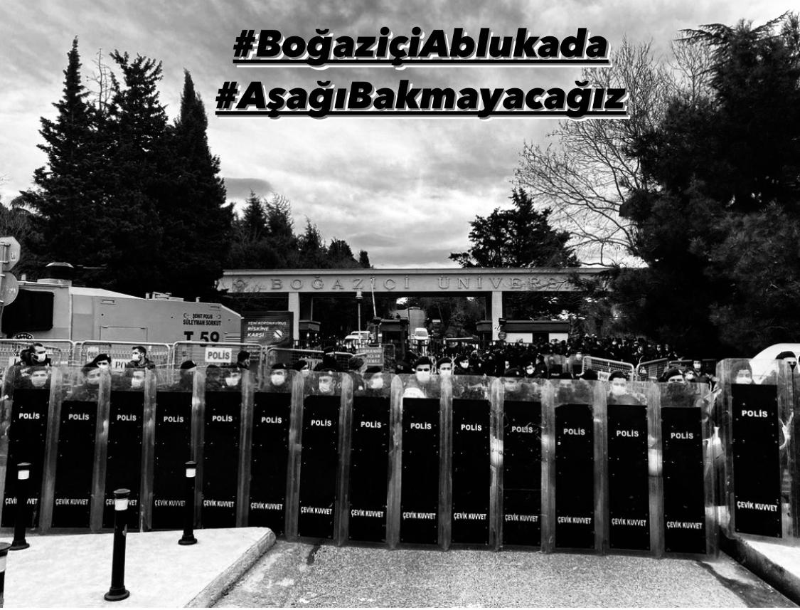 Vazgecmiyoruz! #AsağıBakmayacağız #BogaziciSusmayacak