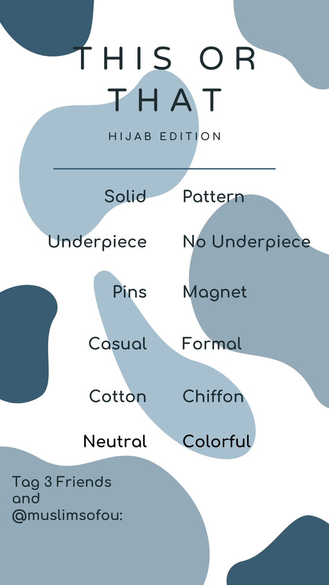 MuslimsOfOU's tweet image. a fun this or that to celebrate world hijab day!! tag us in your instagram stories!!