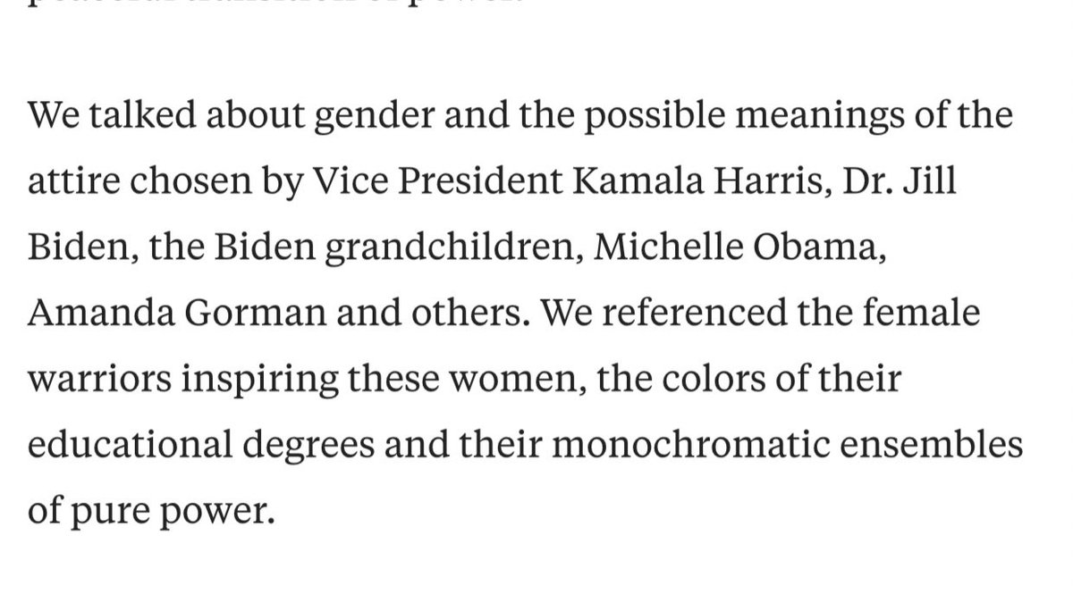 did she talk gender AND race? or did she White Feminism(tm) it and ignore the Blackness that intersects with gender for a majority of the women she listed here?the privilege of being able to do that to Black women in the public eye. a trend I’ve noticed increasingly re: the VP