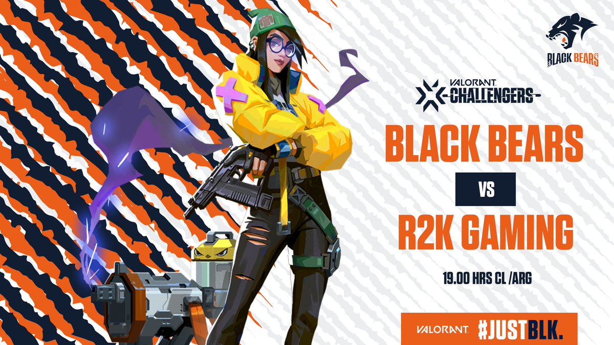BlackBearsLAS's tweet photo. #VCTLATAM Challengers Qualifer 2

Estamos de vuelta y vamos con todo por esta segunda clasificación a la challengers 2.

🆚 R2KGAMING
⏰ 19:00hrs

@felz1n 
@forevahgX 
@cr1smeist3r 
@titooh6 
@javiehfps 

📙@Lob0000 

#JUSTBLK🐻 https://t.co/Lu5zUAPXsc