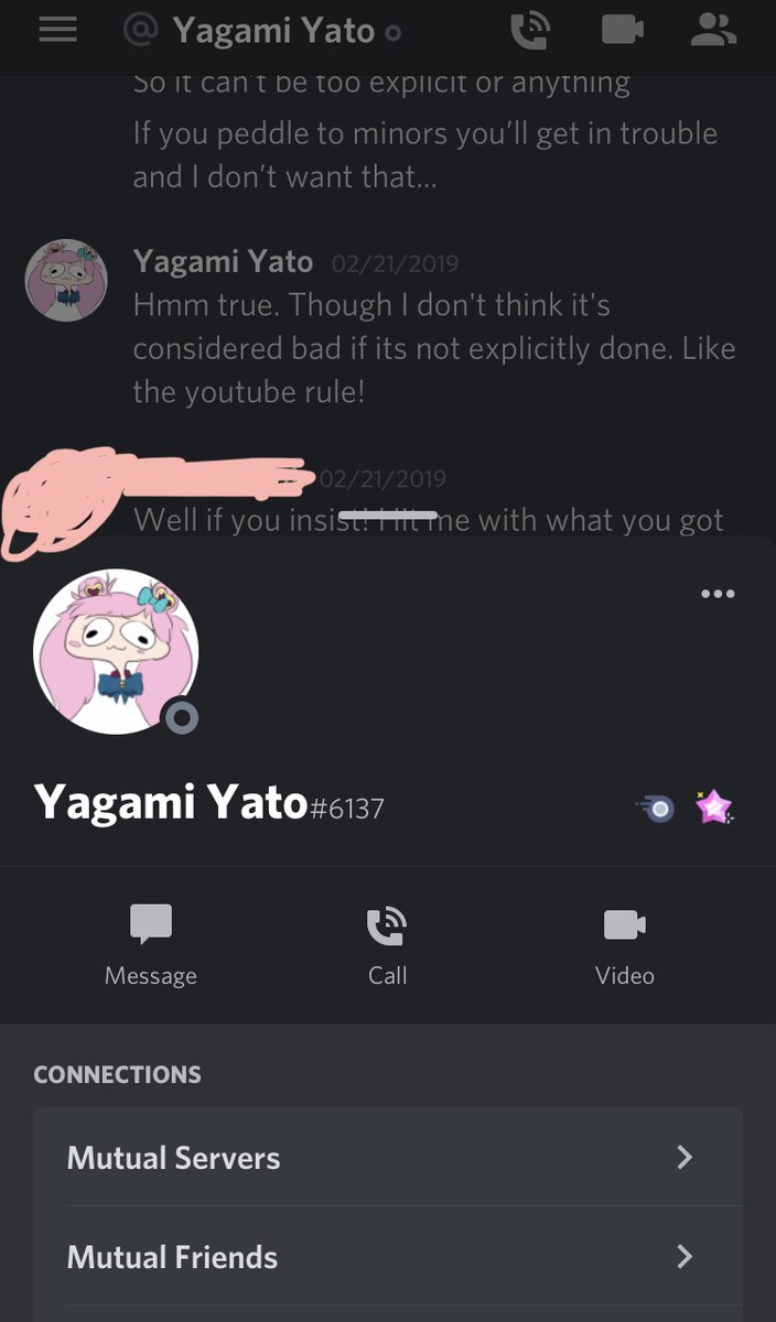Yagami Yato Confessions on X: Also, somebody brought up that I should  include her discord tag so they know it's the real Yato. This is a  reasonable request as this is a