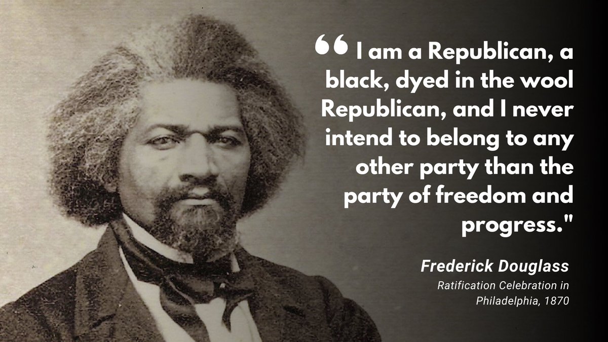 THREAD: Throughout this  #BlackHistoryMonth   we’ll be highlighting Black Americans and their contributions to the Republican Party. Often criticized as the party of “old white men,” few realize that the Republican Party’s connection to Black Americans runs deep.