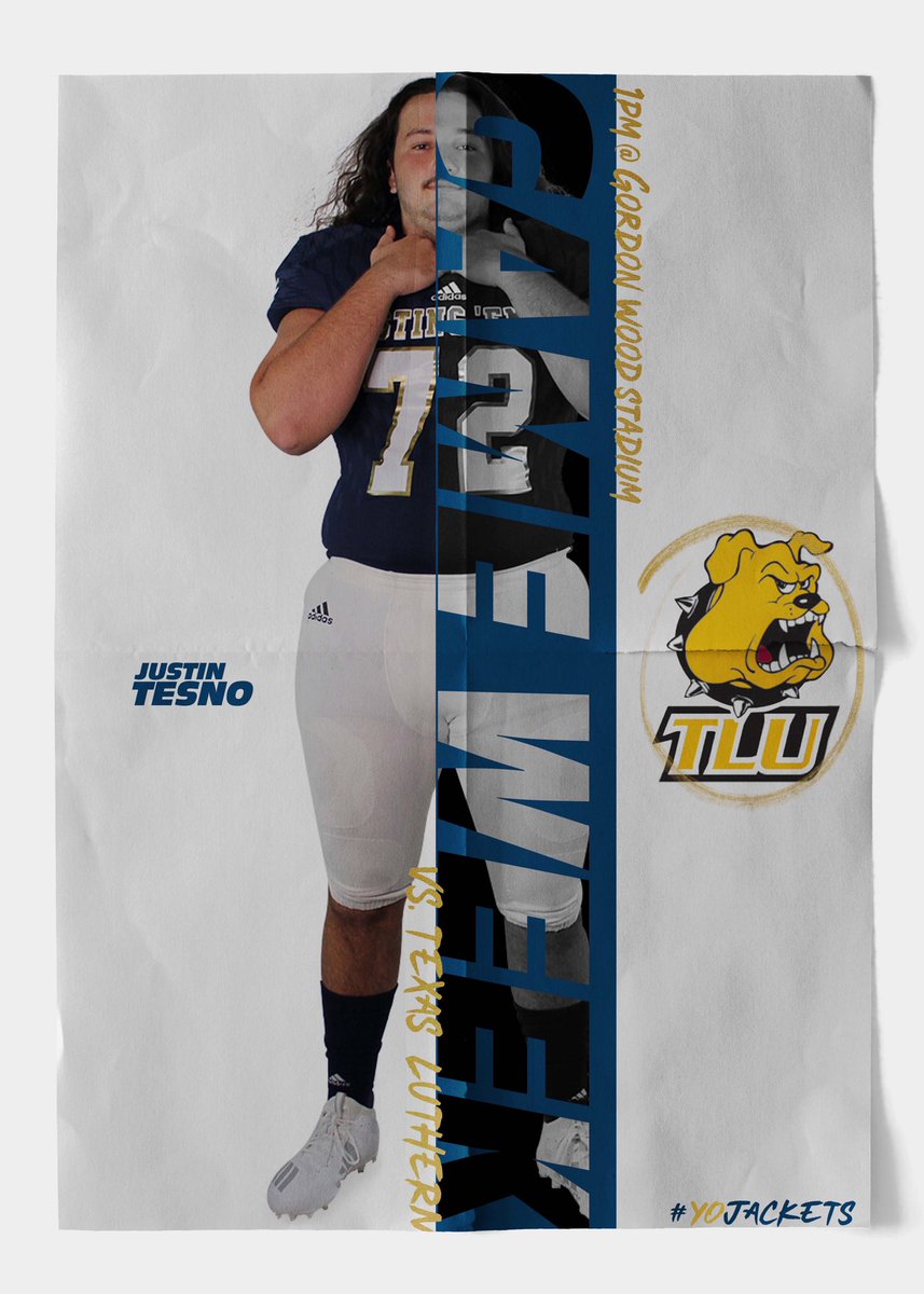 It. Is. Game. Week. 🏈

🗓: Saturday, February 6th
⏰: 1 PM
🆚: TLU
📍: Gordon Wood Stadium

IT’S TIME 🤐

#YoJACKETS