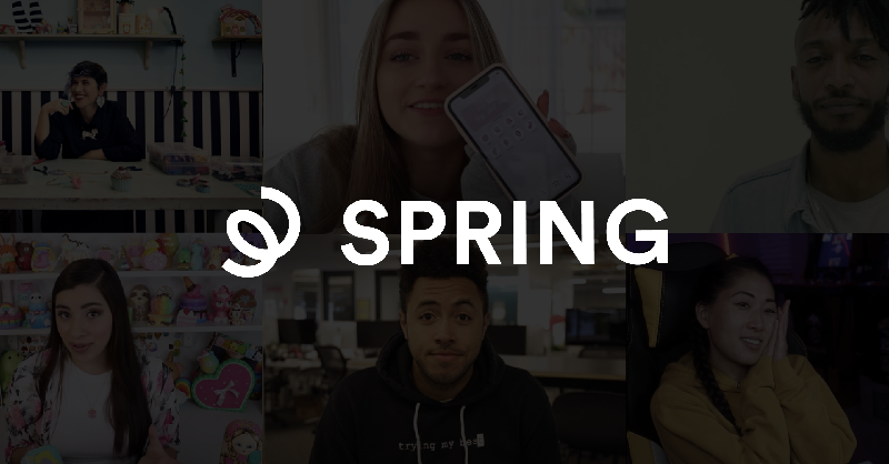 TechCrunch's tweet photo. Following a transformative journey Teespring evolves to become the link between creators and commerce, with it’s rebrand to Spring. @spring4creators