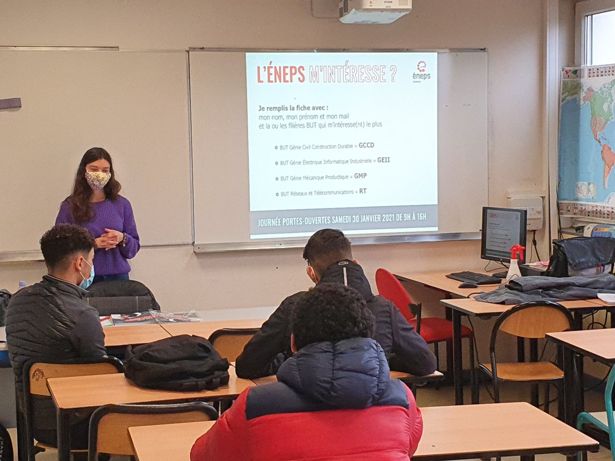 LCatalins's tweet photo. L' #ENEPS de #Grenoble présente au @LCatalins de @VMontelimar pour aider nos élèves de #BacPro à ouvrir les possibles de #LambitionScolaire https://t.co/nmReC3XAVY