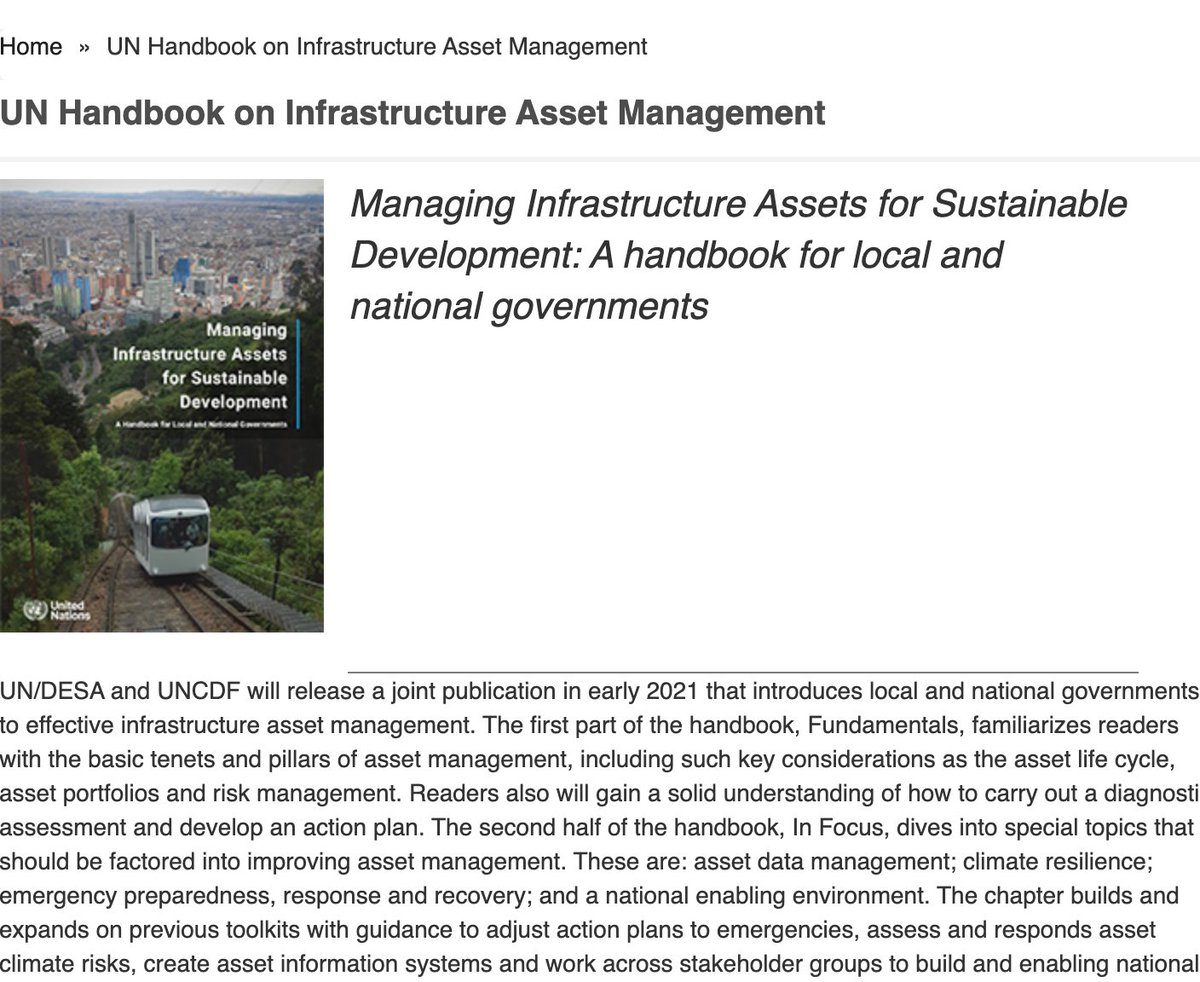 📣OUT TODAY from <a href="/UNDESA/">UN DESA</a> &amp; <a href="/UNCDF/">UNCDF</a> 📢
Our new Handbook to help local &amp; national governments deliver resilient infrastructure and equitable public services for the #SDGs.
Download your copy today bit.ly/InfraHandbook