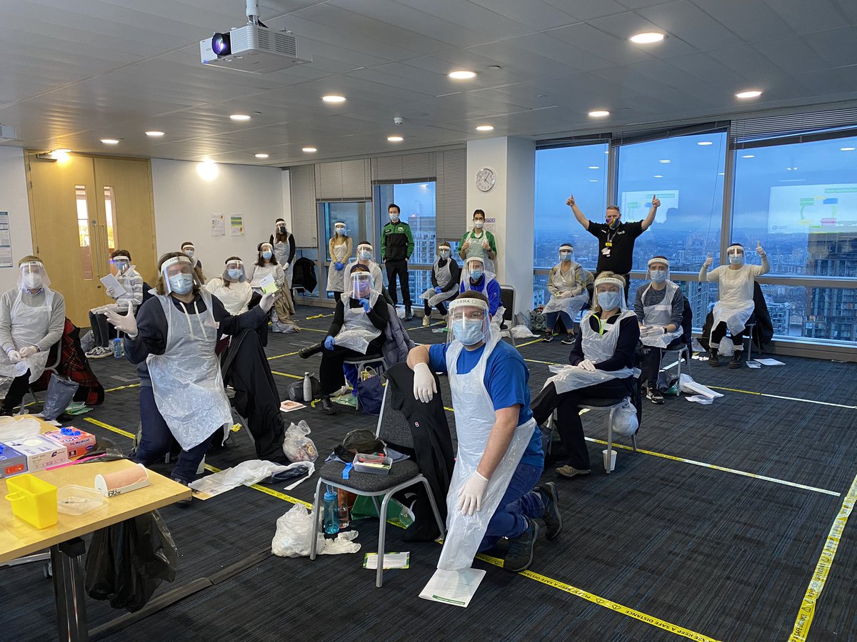 We love this shot captured by one of our brilliant #StJohnPeople, Peter, at vaccination training.

Huge #ThankYou to each and every person that has stepped forward to support the <a href="/NHSEngland/">NHS England</a> #COVID19 vaccination programme. Old or new, we’re proud to have you onboard 💚 #OneTeam