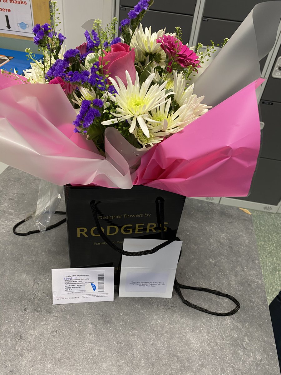 Team PITU received a lovely surprise gift today off one of our patients as a thank you for the brilliant care they received last week well done #TeamPITU 👍🎉👏