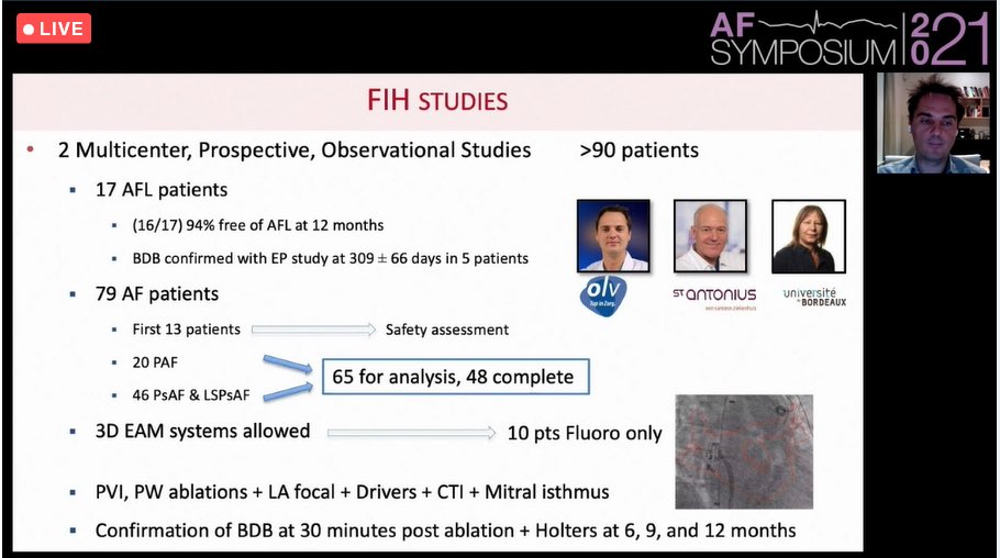 AdagioMedical's tweet photo. ⁦@tomdepotter⁩ presents clinical results with the Ultra-Low Temperature Continuous Lesion Ablation System. #AFSymposium2021
⁦@boersma_lucas⁩ https://t.co/roGQbrUGda