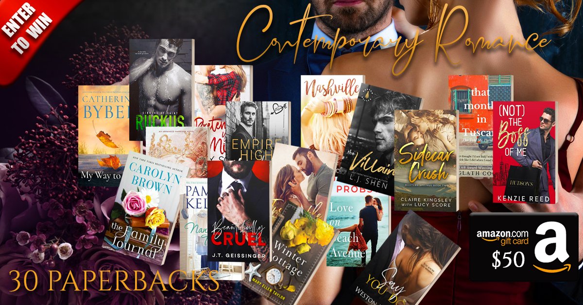 🔔🍂⭐️It's all about Romance💖 We're giving away 💖📚30 Contemporary Romance Paperbacks + 🎁 $50 Amazon Gift Card to one lucky Book Throne reader. For a chance to win, enter our giveaway. bookthrone.com/contemporary-r…