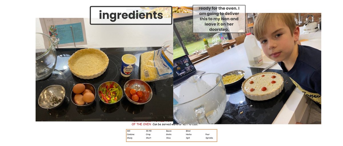downsenddt's tweet photo. A fantastic display of baking skills from budding #juniorbakeoff contestants. Year 3 children and their adult helpers made delicious Quiche Lorraine in time for lunch! #homemade #lifeskills #onlinelearning  @DownsendSchool https://t.co/LNkvlyR8Mj