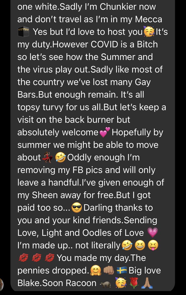 So I got in touch and told him the Internet thinks he’s fab. And if this response isn’t enough proof... 