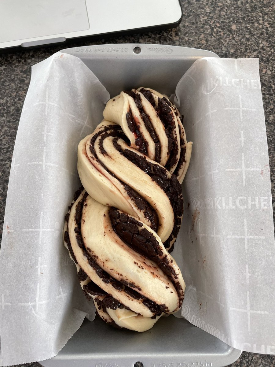 n_vanheer's tweet photo. Another lockdown baking success: Raspberry Chocolate Babka. One positive I can take away from this pandemic was an increase in my baking repertoire. https://t.co/bluO5Km7bc