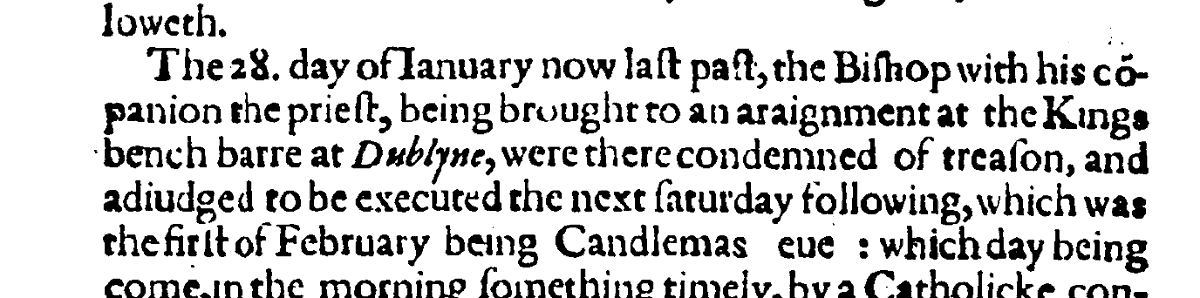 The trial was held on Tuesday 28 January 1612. It can't have taken more than a a few hours, and quite possibly less than an hour. Jury may not have even left their area to deliberate.Let's just say that it's exceedingly rare to get a 'not guilty' verdict in a treason trial.