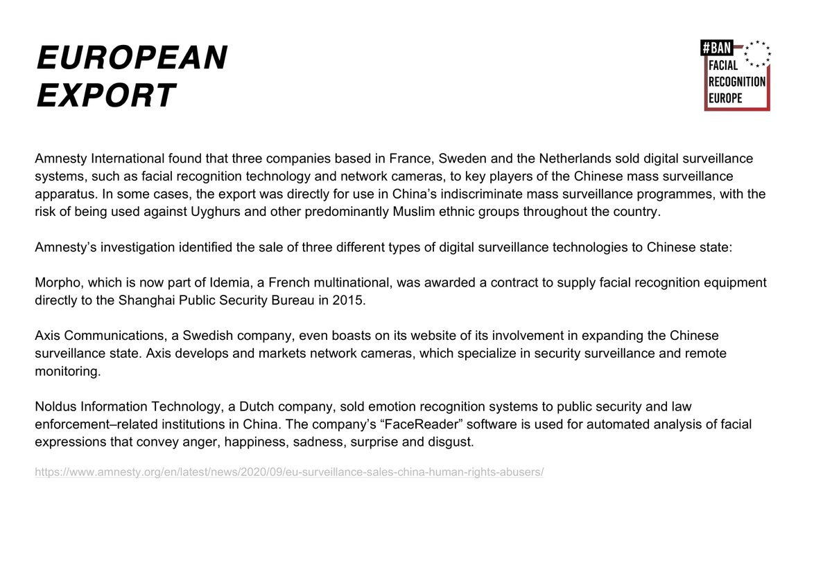 BanFacialRecEU's tweet photo. #BanFacialRecognitionEU #Evidence in EUROPEAN BORDERS, EXPORT, and IMPORT with #FacialRecognition technology led to abuses of fundamental rights, lack of accountability, misspending of public funds for years. EU institutions are responsible.
All cases: https://t.co/MYLEXBDZtp https://t.co/DuqCQYNB2l