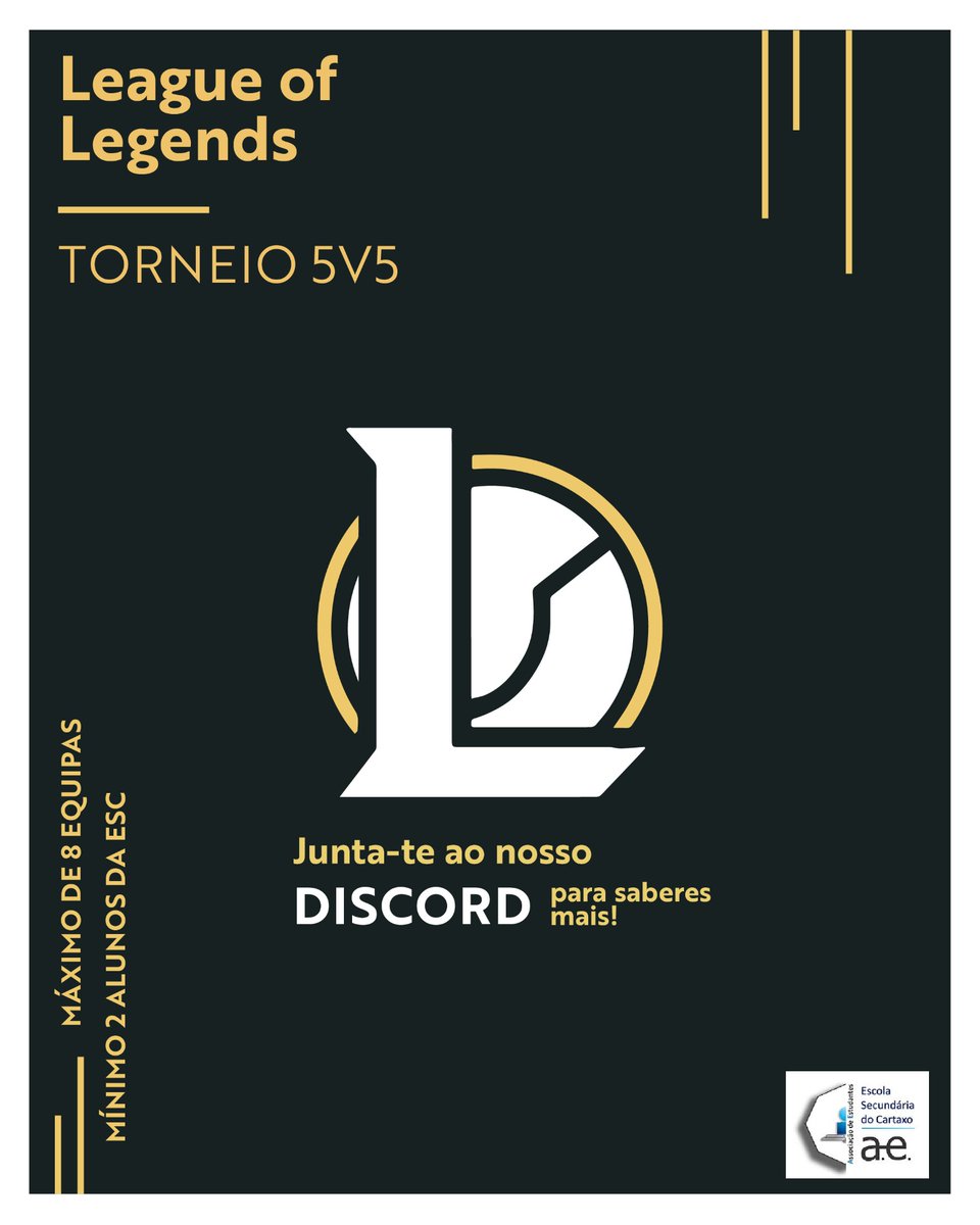 ae_o_esc's tweet photo. Prontos para mais Torneios?
Para mais informações entrem no discord da AE!!! Link na bio! https://t.co/rSyihmfluw