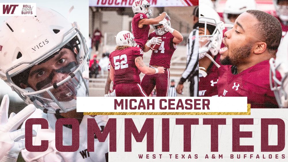 CeaserMicah's tweet photo. Glad to announce my next 4 years will be at West Texas A&amp;M University #gobuffs #AGTG https://t.co/JTfmc07iKm