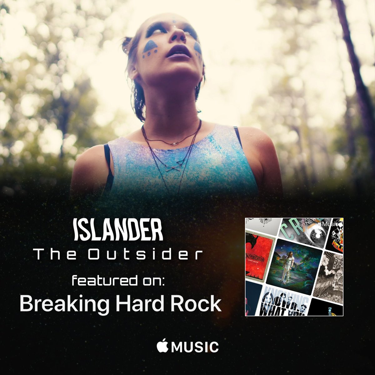 THANK YOU @suzytothec for featuring “THE OUTSIDER” on #BreakingHardRock on @AppleMusic! Go give this awesome playlist a listen now!

islander.ffm.to/theoutsider