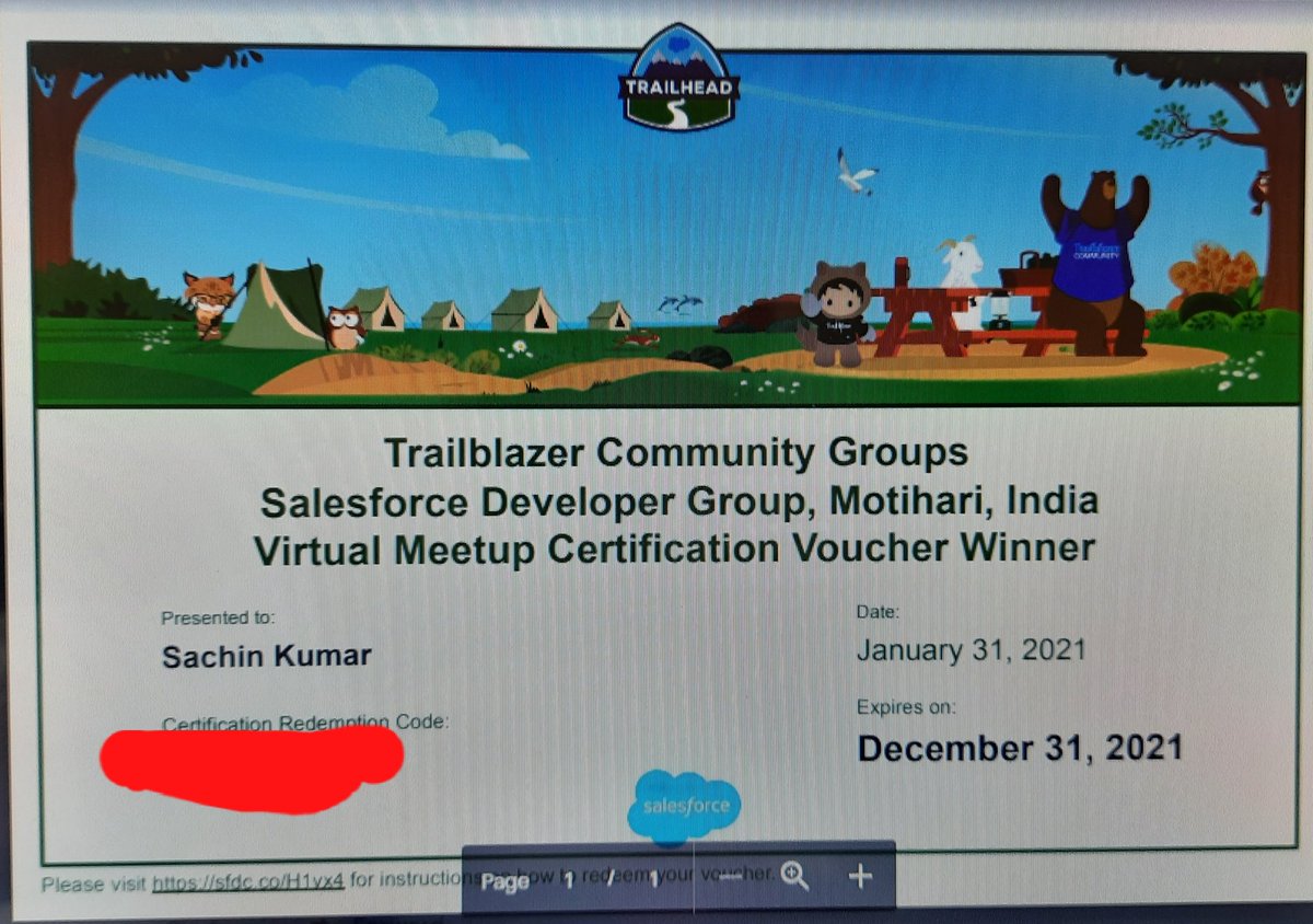 Thank you so much #MotihariMeetup @omprakash_it and #trailblazercommunity for the certification Voucher!