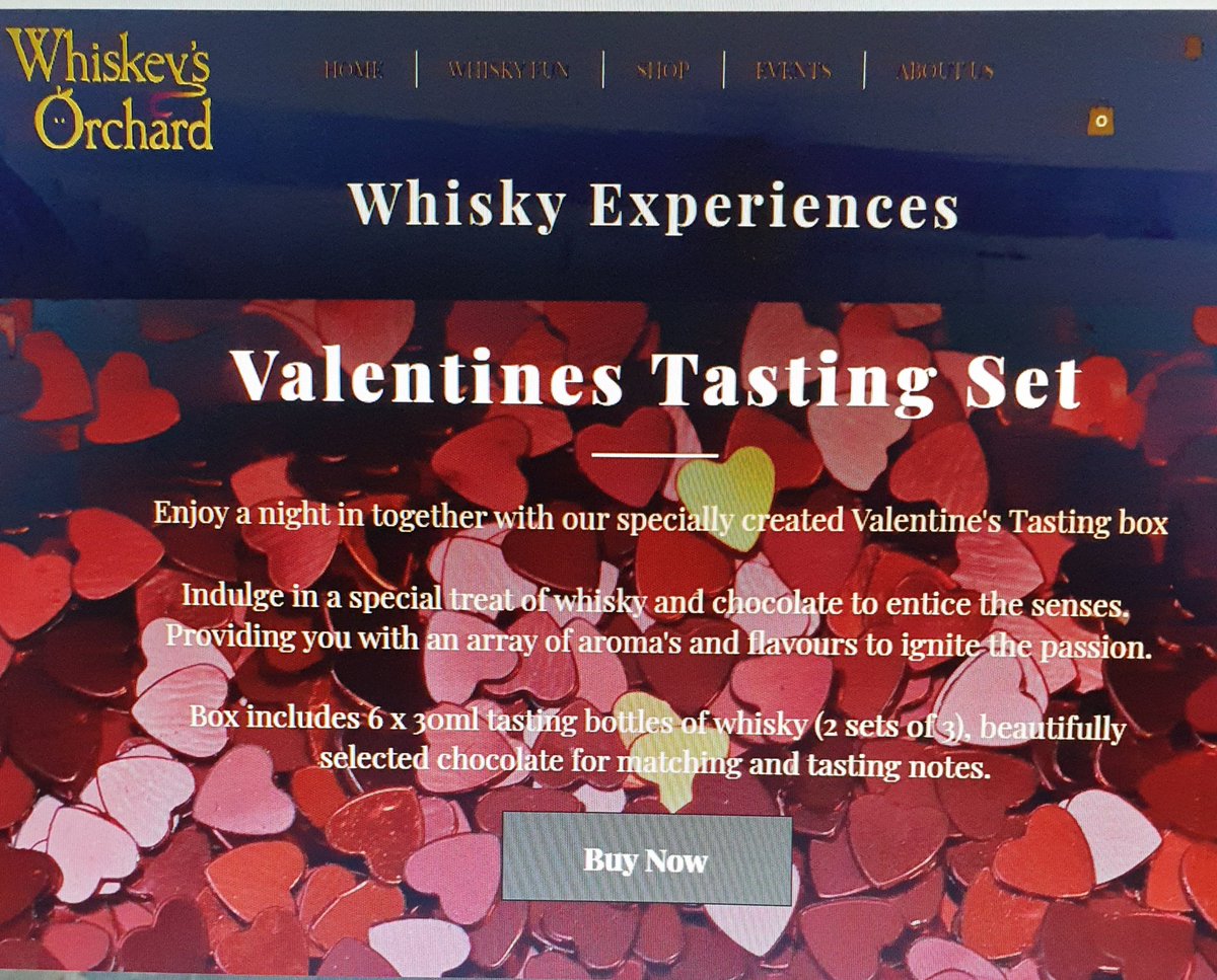 New tasting box available for that perfect night in... Year yourself and your loved one to our specially created tasting set. Whisky and chocolate for 2 ❤️❤️❤️❤️
