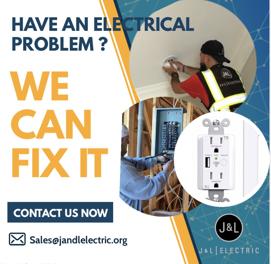 JLElectric3's tweet photo. Contact us for a free estimate!                ☎️ 713-724-9500 #electricalcontractor https://t.co/DSRzrCJ5eo