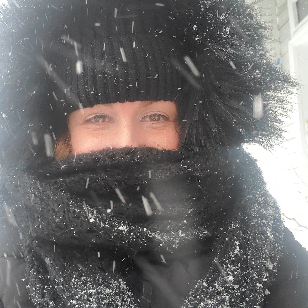 Harleylachick's tweet photo. So much fun shoveling in the snow. Hate it. https://t.co/YbajuVxUE9