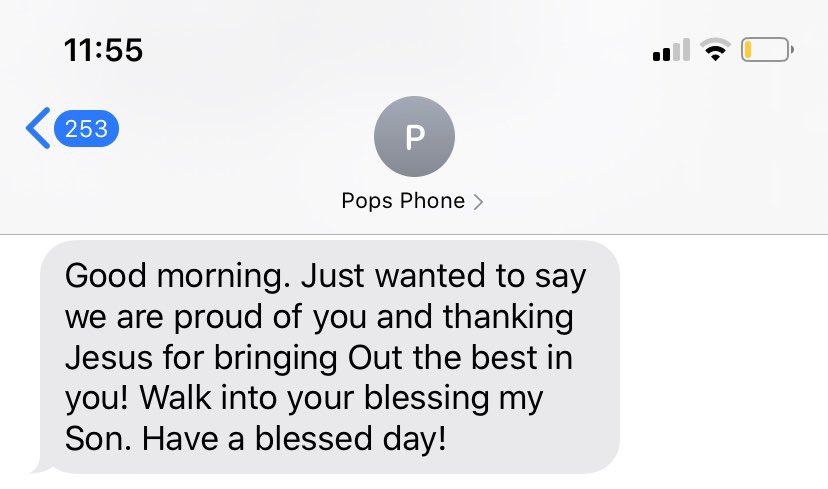 Text message from my dad. You took away a father that loved his family. Moments I can never get again. #JusticeForPatrickWarren #PatrickWarren #PatrickWarrenSr