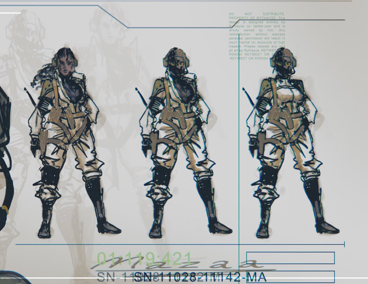 [MAZAA] more rough concept sketches for Mazaa. Again obvious Yoji Shinkawa inspiration (and a little bit of JSRF) 