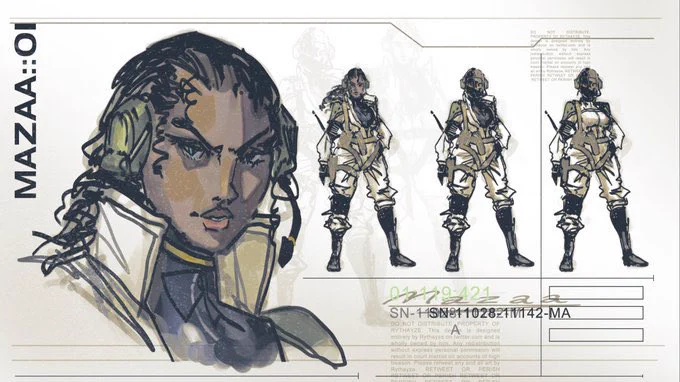 [MAZAA] more rough concept sketches for Mazaa. Again obvious Yoji Shinkawa inspiration (and a little bit of JSRF) 