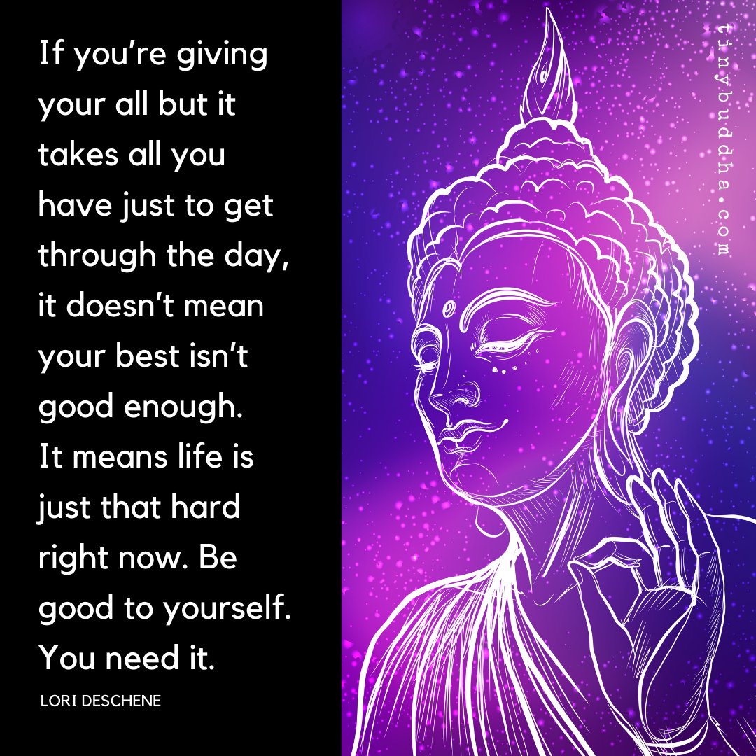 If you're giving your all but it takes all you have just to get through the  day, it doesn't mean your best isn't good enough. It means life is just  that hard, image size:1080x1080