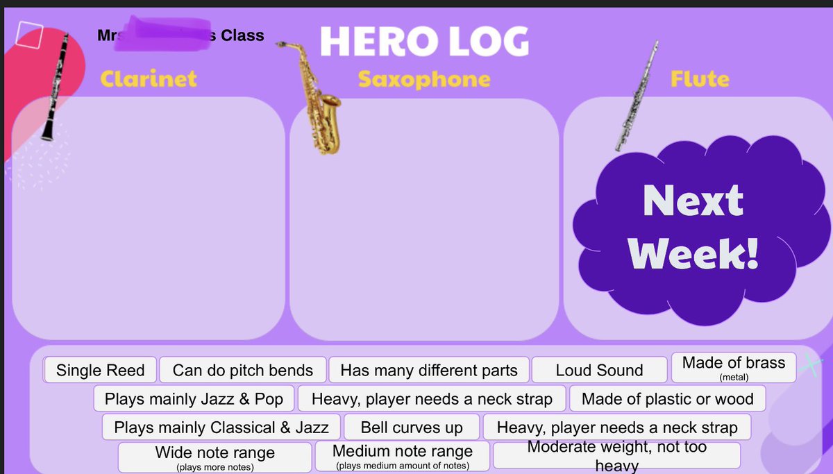Virtual learning on a snowy day means the fun goes up a notch! 🦸‍♀️ Exploratory Music students at <a href="/CharlesmontBCPS/">Charlesmont Elementary</a> were called on to join the Explorer Squad! Today’s mission: decode information about woodwind instruments in our Hero Log! <a href="/MusicBCPS/">BaltimoreCoMusic</a> #virtuallearningfun