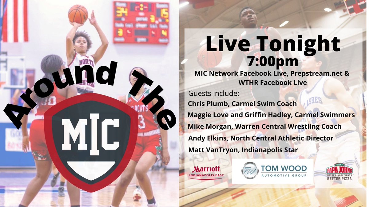 MIC Network (@micnetworkin) on Twitter photo A great lineup of guests on hand tonight for the Around The MIC show. <a href="/carmelathletics/">Jim Inskeep</a> Swim Team goes for 35 in a row! We preview Girls Basketball Sectionals, talk about the success of the <a href="/WarriorNation_1/">WCHS Athletic Dept</a> Wrestling team and hear from one of the conference's newest ADs. A great lineup of guests on hand tonight for the Around The MIC show. <a href="/carmelathletics/">Jim Inskeep</a> Swim Team goes for 35 in a row! We preview Girls Basketball Sectionals, talk about the success of the <a href="/WarriorNation_1/">WCHS Athletic Dept</a> Wrestling team and hear from one of the conference's newest ADs.