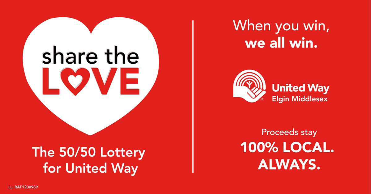 Share the Love is the 50/50 lottery for United Way. It’s a fun chance to win a cash prize and help support local social programs and services in our community. Proceeds stay 100% local. Always.

unitedwayem-web.bump5050.net ❤️