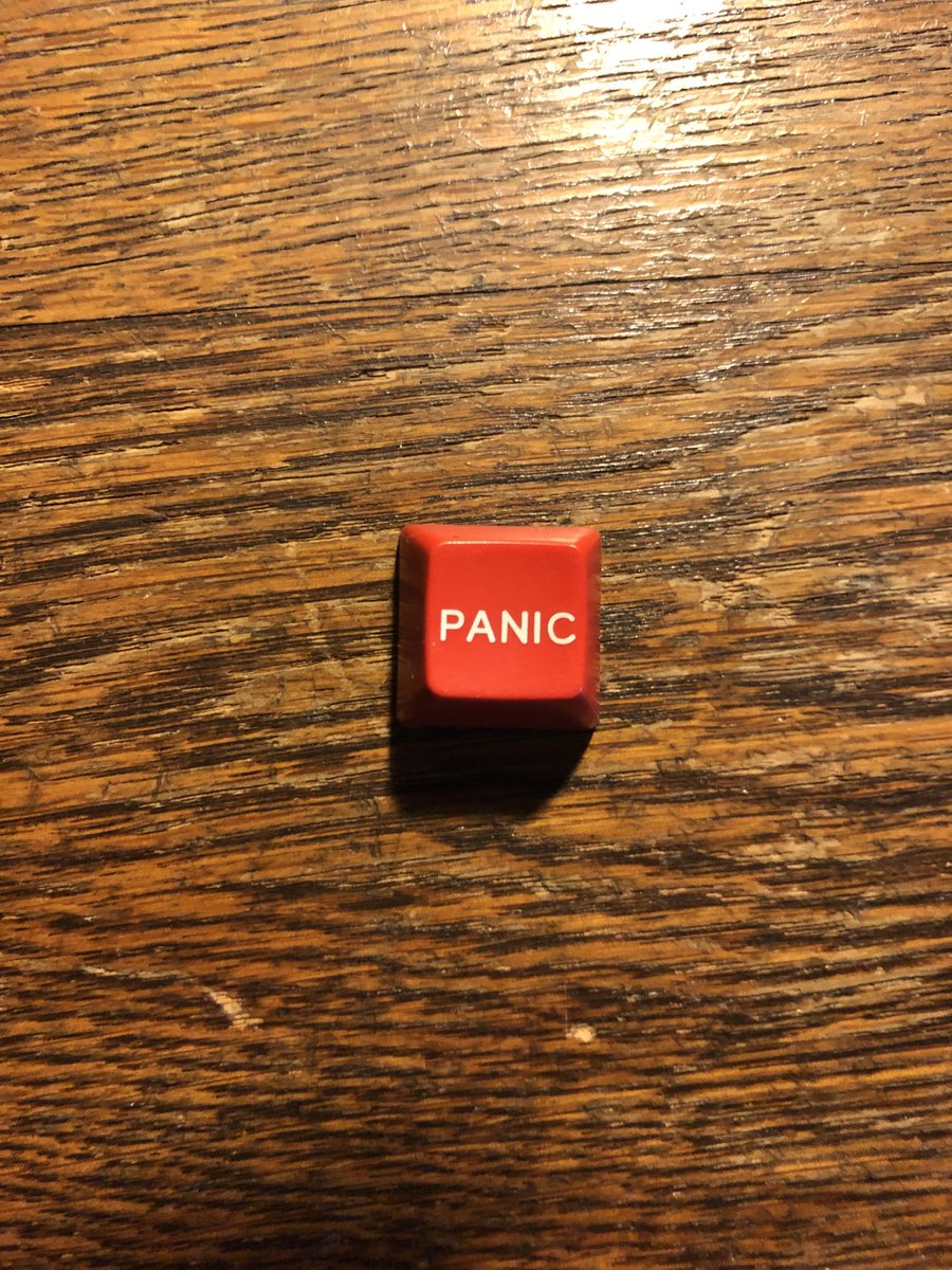 I found this button on my desk this morning. It’s. It connected to anything but it somehow makes me feel better to know it’s there. So ... thanks!!