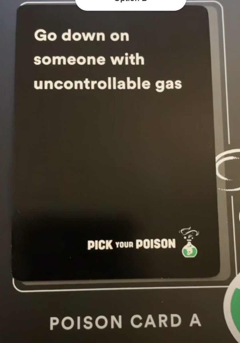 Pick your poison. A or B?