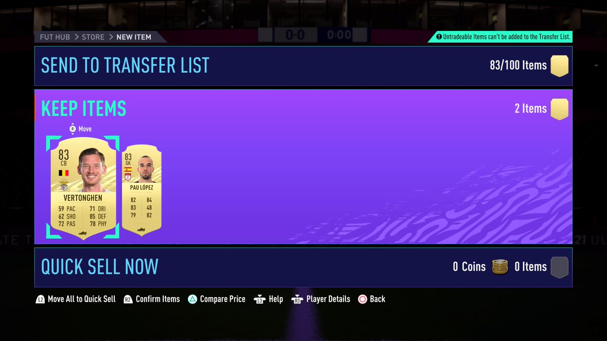 David10080's tweet photo. I'm so glad I did all the 83+ SBC's @EASPORTSFIFA Where's the +? https://t.co/mb0S9Fukmj