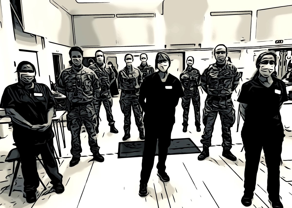 Mark Mikhail (@m_m_mikhail) on Twitter photo The Dominion #CovidVaccine Centre squadron today.
Thank you <a href="/RoyalAirForce/">Royal Air Force</a> for your help 👏🏼 💪🏽 The Dominion #CovidVaccine Centre squadron today.
Thank you <a href="/RoyalAirForce/">Royal Air Force</a> for your help 👏🏼 💪🏽