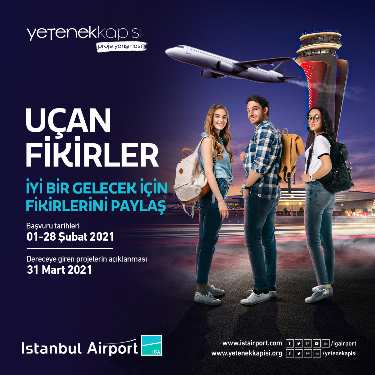 GTÜ KAGEM (@gtukagem) on Twitter photo #yetenekkapisi proje yarışmaları kapsamında gerçekleşecek ''İGA Uçan Fikirler Proje Yarışması'' başvuruları bugün başladı! Yarışma hakkında detayları öğrenmek ve başvuru yapmak için yetenekkapisi.org <a href="/igairport/">iGA Istanbul Airport</a> <a href="/tccbiko/">T.C. Cumhurbaşkanlığı İnsan Kaynakları Ofisi</a> <a href="/yetenekapisi/">Yetenek Kapısı</a> #yetenekkapisi proje yarışmaları kapsamında gerçekleşecek ''İGA Uçan Fikirler Proje Yarışması'' başvuruları bugün başladı! Yarışma hakkında detayları öğrenmek ve başvuru yapmak için yetenekkapisi.org <a href="/igairport/">iGA Istanbul Airport</a> <a href="/tccbiko/">T.C. Cumhurbaşkanlığı İnsan Kaynakları Ofisi</a> <a href="/yetenekapisi/">Yetenek Kapısı</a>