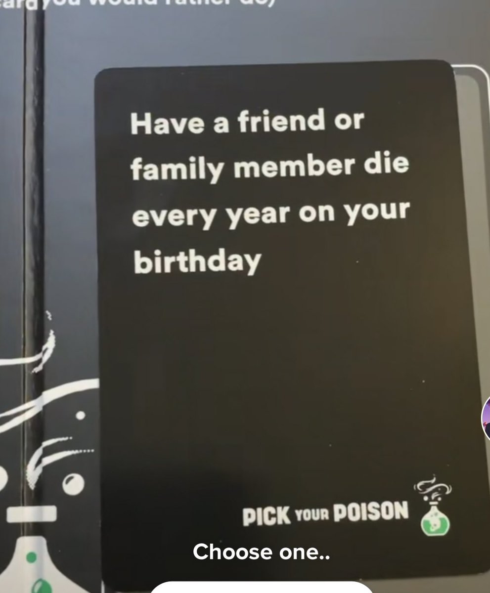 Pick your poison. A or B?